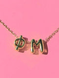 Sorority Bubble Necklace - Greige Goods
