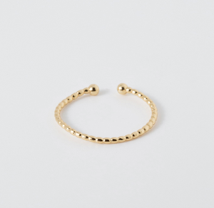 Orleans Braided Band Ring - Greige Goods