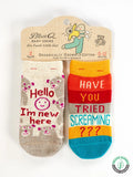 The Funny Baby Socks - Greige Goods