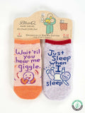 The Funny Baby Socks - Greige Goods