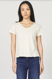 Vanya Sheer Top - Greige Goods