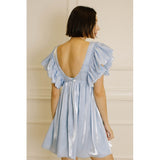 Pastel Shiny Mini Dress - Greige Goods