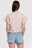 Milani Short Ruffle Sleeve Top - Greige Goods