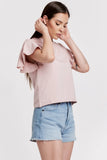 Milani Short Ruffle Sleeve Top - Greige Goods