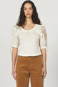 Keely Top - Greige Goods