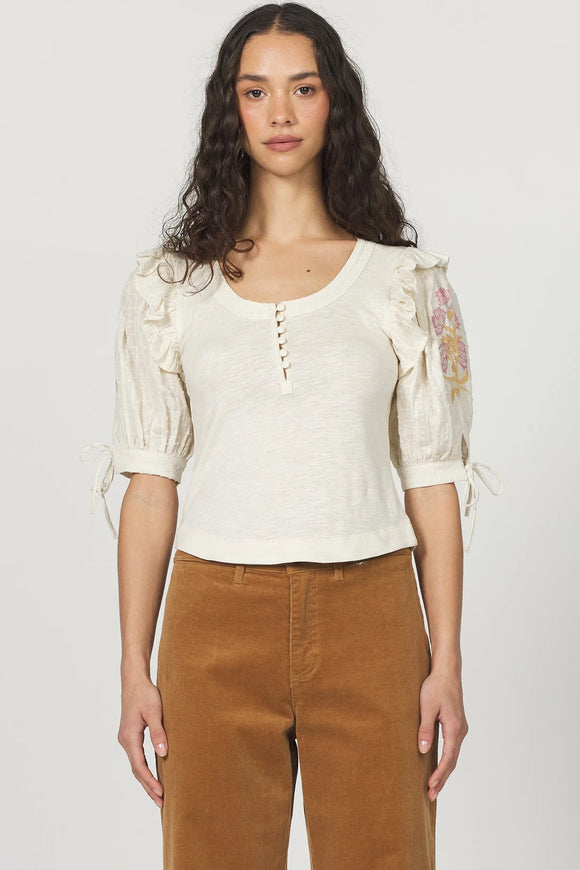Keely Top - Greige Goods