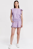 Layla Ruffle Sleeveless Top - Greige Goods