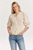 Ankara Mesh Cardigan - Greige Goods