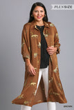 Curvy Girl Animal Print Dress Cardigan - Greige Goods