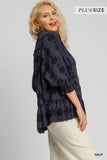 Curvy Girl Circle Print Top - Greige Goods