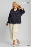 Curvy Girl Circle Print Top - Greige Goods