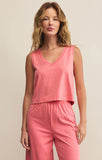 Sloane V-Neck Top - Greige Goods