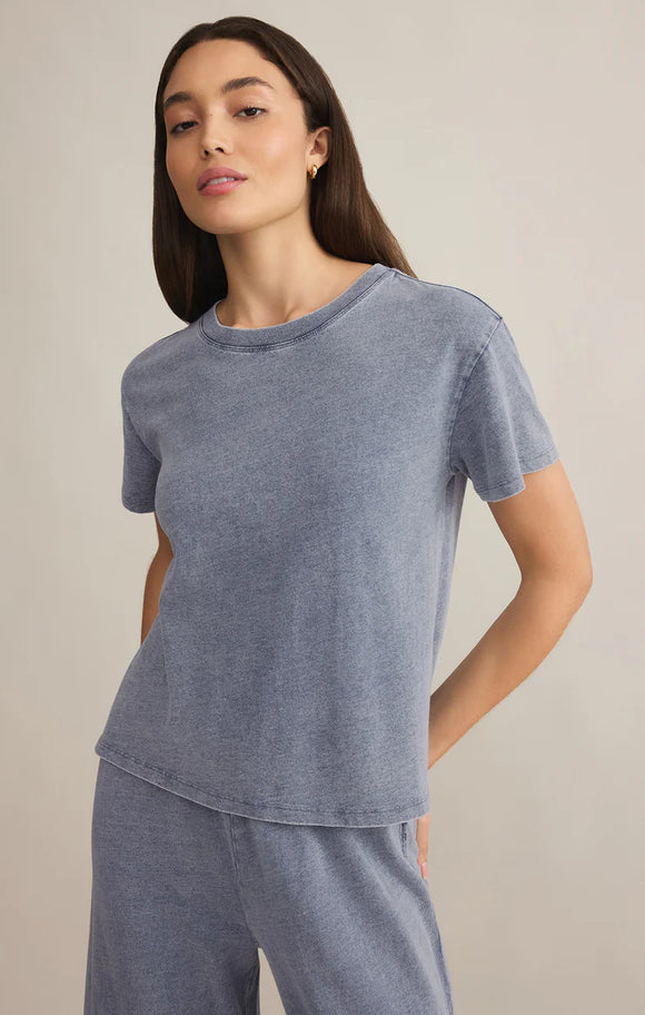 Go To Denim Jersey Tee - Greige Goods