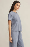 Go To Denim Jersey Tee - Greige Goods