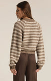 Este Metallic Stripe Cardigan - Greige Goods