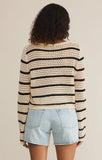 Kit Stripe Crochet Sweater - Greige Goods