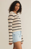 Kit Stripe Crochet Sweater - Greige Goods