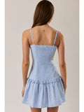 Drop Waist Eyelet Mini Dress - Greige Goods