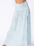 Floral Slit Maxi Skirt