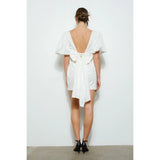 Bow Back Mini Dress - Greige Goods
