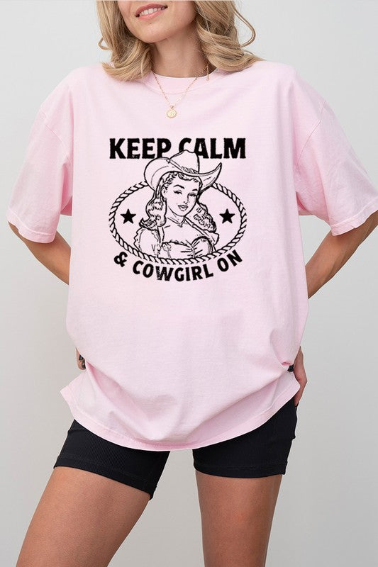 Cowgirl Graphic Oversized Tee - Greige Goods