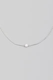 Dainty Chain Pearl Charm Necklace - Greige Goods