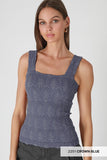 Lace Square Neck Tank