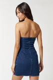 Denim Corset Mini Dress - Greige Goods