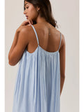 V-Neck Loose Fit Mini Dress - Greige Goods