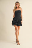 Tube Ruffled Hem Mini