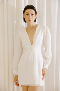 Monochromatic Embossed Dress - Greige Goods
