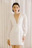 Monochromatic Embossed Dress - Greige Goods