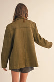 Suede Oversized Blazer