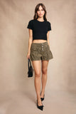 Leopard High Waist Short