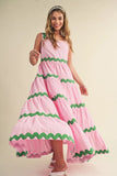 Tiered Ric Rac Midi - Greige Goods