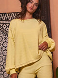 Open Back Oversized Top - Greige Goods