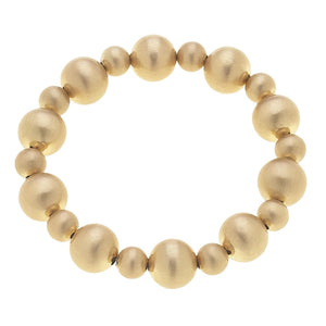 Ember Ball Bead Stretch Bracelet - Greige Goods