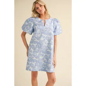 Floral Embroidered Dress - Greige Goods