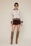 Graphic Knit Sweater Jacket