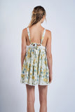 Romance Floral Swing Mini Dress - Greige Goods