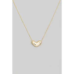 Bubble Heart Pendant Necklace - Greige Goods
