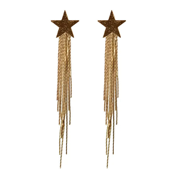 Shooting Star Duster Earrings - Greige Goods