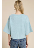 Button Front Short Sleeve Knit Cardigan - Greige Goods