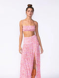 Floral Slit Maxi Skirt