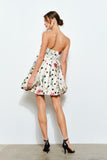 Floral Dot Strapless Bubble Mini - Greige Goods