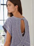 Open Back Stitch Top - Greige Goods