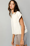 Open Back Stitch Top - Greige Goods