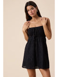 Eyelet Mini Dress