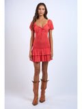 Double Tiered Smocked Mini - Greige Goods