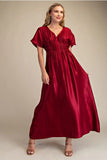 Front Pintuck Maxi Dress